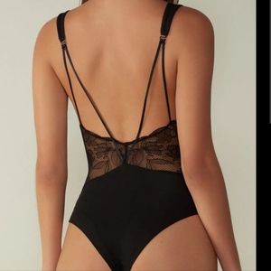 Intimissimi Bodysuit Open Back Size L Black